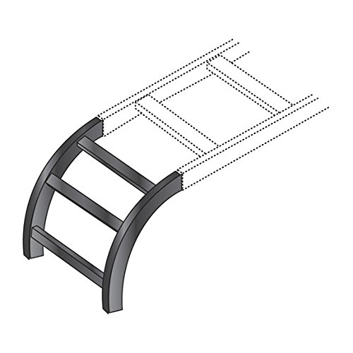 Black RM652 Cable Runway Radius, 12in (30.5 Cm) Wide