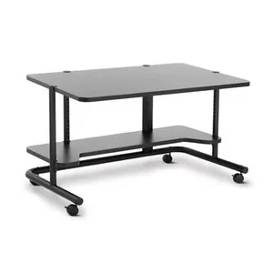 Anthro 48-Inch Wide Anthracite Cart with 2 Shelves and