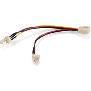 C2g 27391 4-inch 3-pin Fan Power Y-cable For Pc Cooling Fans