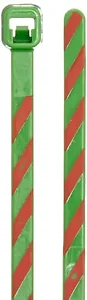 PLT1M-L5-2 | Panduit Pan-Ty Cable Tie - 4in Green with Red