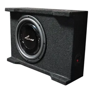 Audiopipe APSB10BDF Single 10 Shallow Mount Downfire Loaded Enclosure 