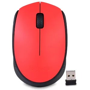 Logitech 910-004941 M170 Wireless Mouse - Red Clamshell Design