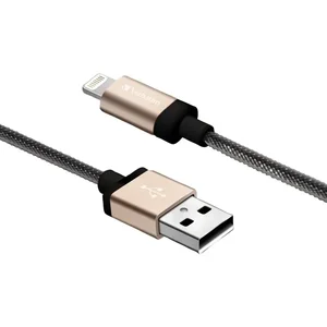 99212 | Verbatim Braided Lightning Cable - 47 in., Champagne