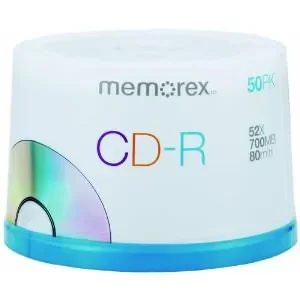 Memorex 04563 Cd-r 80 Min 700mb 52x - 50 Pack Spindle