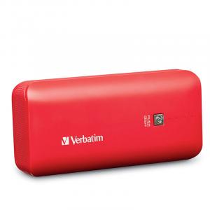 Verbatim 99379 Portable Power Pack, , Usb, 4400mah, Red