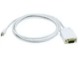 6003 | Monoprice 6FT Mini DisplayPort to VGA Cable - White