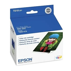 T018201 | Epson T001 Ink Cartridges, Cyan, Magenta, Yellow
