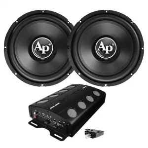 Audiopipe APPP1000 Combo Package - 2ch Amplifier  2-12