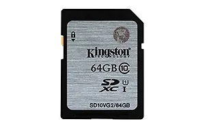 SD10VG2/64GB | Kingston 64GB SDXC Class 10 UHS-I Flash Card