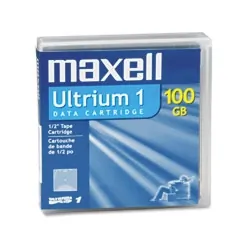 Maxell 183800 1 Pack Lto Ultrium 1 100gb 200gb Tape Cart