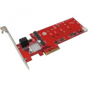 Addonics AD4SAHM2 2port Pcie Dual Hyper  Hdd M2 Hybrid