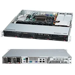 CSE-813MTQ-R400CB(3Y | Supermicro 1U Rackmount Chassis with