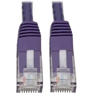 Tripp N200-020-PU Cat6 Gigabit Molded Patch Cable (rj45 Mm), Purple, 2