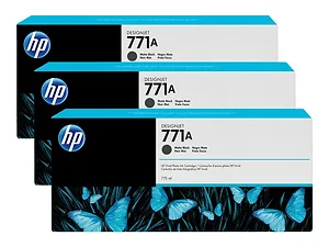 HEWB6Y39A | Hp 3 PACK NO 771 MATTE BLACK CARTRIDGE