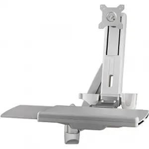 Amer AMR1AWS Sit Stand Combo Workstation Wall Mount System.