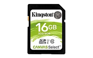 SDS/16GB | Kingston 16GB SD Card Canvas Select UHS-I U1