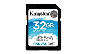SDG/32GB | Kingston 32GB SDHC Canvas Go! Memory Card U3 V30