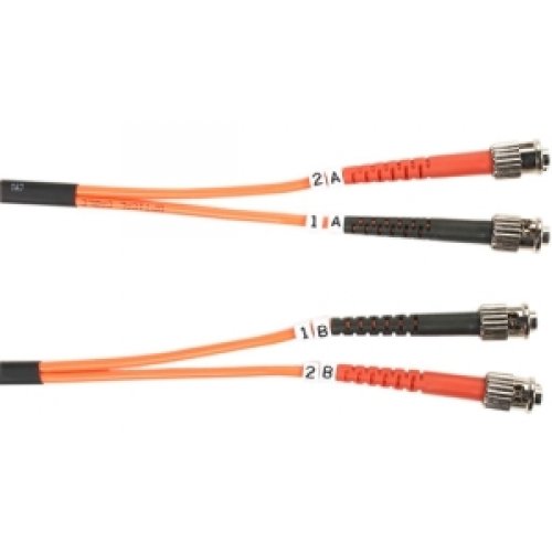 Black FO625-010M-STST Fiber Patch Cable 10m Mm 62.5 St To St