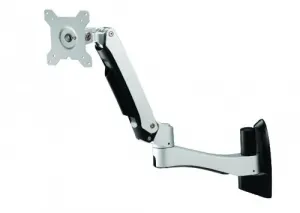 Amer AMR1AWL Dual Link Spring Cantilever Articulating Monitor Wall Mou