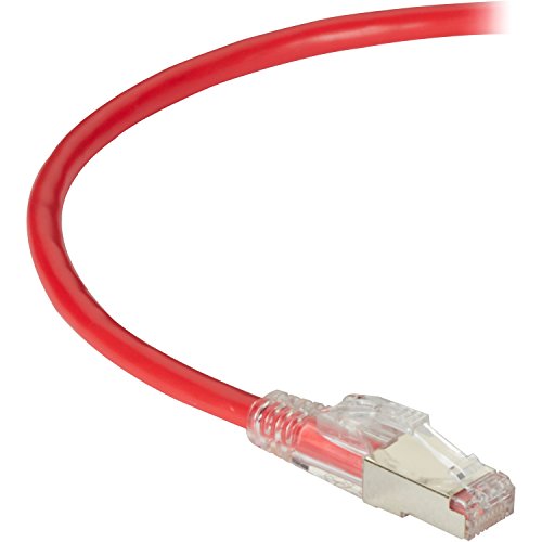 Black C6APC80S-RD-03 Gigatrue 3 Cat6a Patch Cord Red 3ft