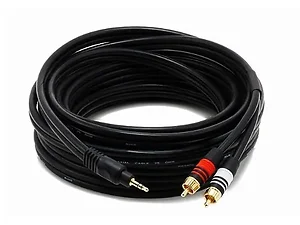 5601 | Monoprice 25FT Stereo Male to Dual RCA Male Audio