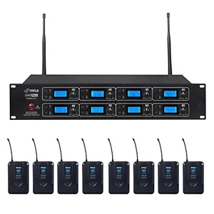 PDWM8275 | Pyle 8-Channel UHF Wireless Microphone System