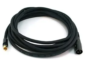 4779 | Monoprice 15FT XLR Male to RCA Male 16AWG Audio Cable