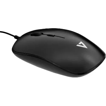 V7 MU200-1N Wired Usb Optical Mouse With 1600 Dpi And 4 Buttons