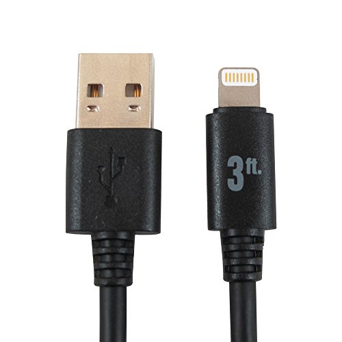 ‎comprehensive LTNG-USBA-3PROBLK Lightning To Usb A Cable 3ft