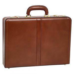 Mcklein 80444 Usa Reagan Brown     Leather Attache Case