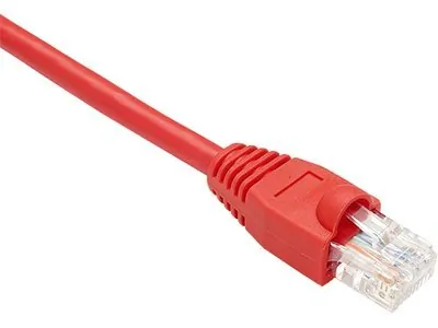 Unirise PC6-01F-RED 1ft Red Cat6 Patch Cable, Utp, No Boots