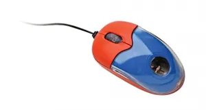 Califone KM200 Mini Mouse For Kids - Red And Blue Design