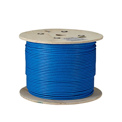 Black C6ABC50S-BK-1000 Cat6a Shld Bulk Cable Futp 1000 Pvc Bl