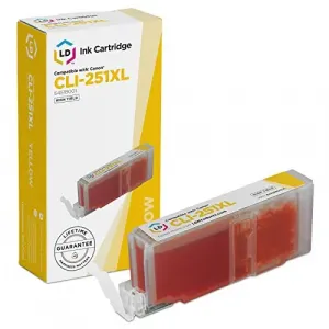 Original Canon 6451B001 Cli-251xl Yellow Ink Tank - Cartridge - For Mg