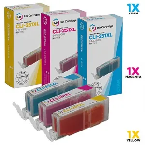 Original Canon 6451B001 Cli-251xl Yellow Ink Tank - Cartridge - For Mg