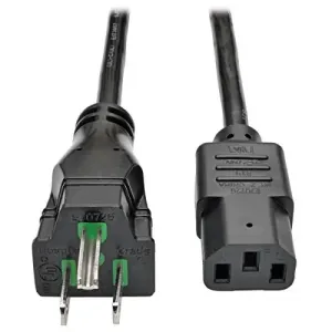 Tripp P006-025 , Computer Power Cord, 10a, 18awg, 125v, Nema 5-15p To 