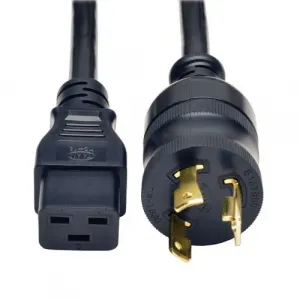 Tripp P040012P30 12ft Power Cord Cable L6-30p To C19 Heavy Duty 20a 12