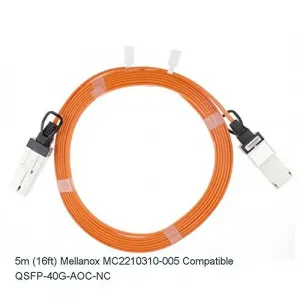 Nvidia MC2210310-005 Mellanox Active Fiber Cable, 40g Qsfp+ To Qsfp+, 