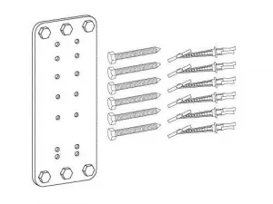 Ergotron 60-591-003 Steel Stud Wall Mounting Kit.fastener Kit And Wall