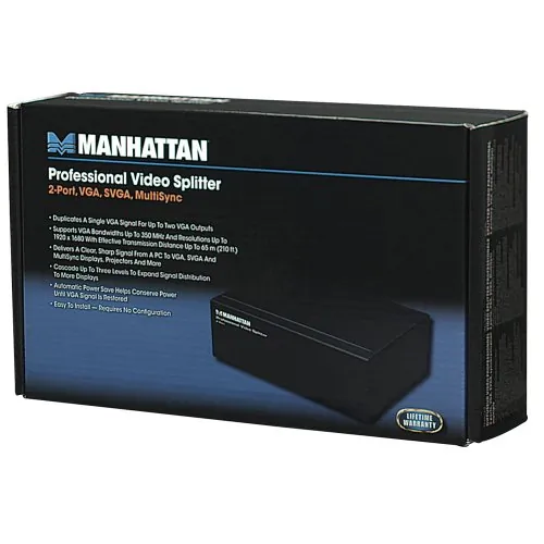 Manhattan 207331 2 Port Prof Video Splitter