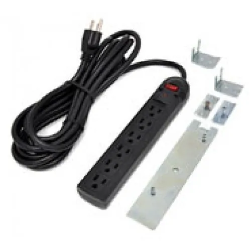 Ergotron 97-711 Power Strip.six Outlets Allow Equipment To Be Plugged 