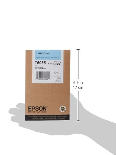 Original Epson T605500 Ink, T60550,  Light Cyan Ultrachrome K3, 110ml