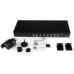 SV831DUSBU | Startech 8 Port 1U Rackmount USB KVM Switch