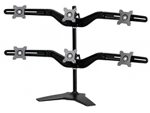 Amer AMR6S Hex Monitor Stand Support 75mm Or 100mm Vesa