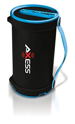 Axess SPBT1033-BL Portable Bluetooth 2.1 Hi-fi Cylinder Speaker Wsd Ca