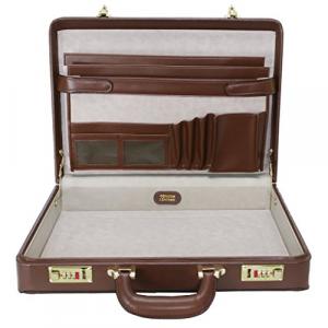 Mcklein 80444 Usa Reagan Brown     Leather Attache Case