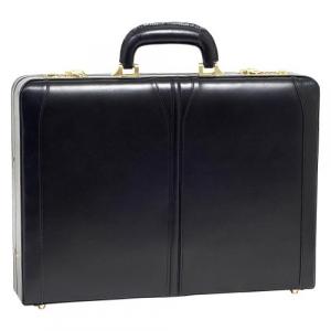 Mcklein 80455 Usa Lawson Black     Leather Attache Case