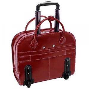 Mcklein 96146A Usa Granville Red    Wheeled Ladies Laptop Case