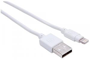 Manhattan 390866 10 Ft White Lightning Cable