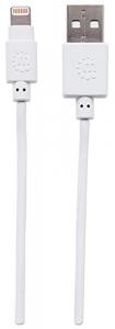 Manhattan 390866 10 Ft White Lightning Cable